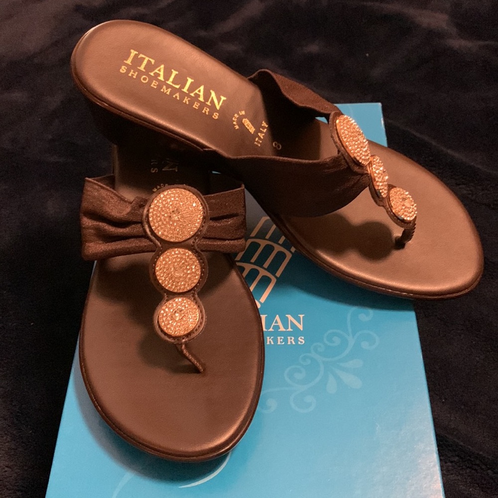 Brown Italian Shoemakers Sandals